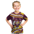 Sea Eagles Rugby Mascot Kid T Shirt Fierce Athlete Graphic in Sports Style