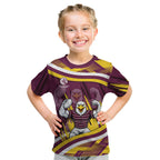 Sea Eagles Rugby Mascot Kid T Shirt Fierce Athlete Graphic in Sports Style