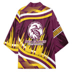 Sea Eagles Rugby Mascot Kimono Fierce Athlete Graphic in Sports Style