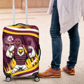 Sea Eagles Rugby Mascot Luggage Cover Fierce Athlete Graphic in Sports Style