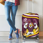 Sea Eagles Rugby Mascot Luggage Cover Fierce Athlete Graphic in Sports Style