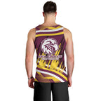 Sea Eagles Rugby Mascot Men Tank Top Fierce Athlete Graphic in Sports Style