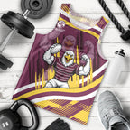 Sea Eagles Rugby Mascot Men Tank Top Fierce Athlete Graphic in Sports Style