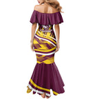 Sea Eagles Rugby Mascot Mermaid Dress Fierce Athlete Graphic in Sports Style