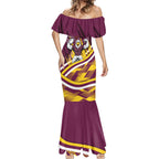 Sea Eagles Rugby Mascot Mermaid Dress Fierce Athlete Graphic in Sports Style