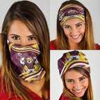 Sea Eagles Rugby Mascot Neck Gaiter Fierce Athlete Graphic in Sports Style