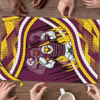 Sea Eagles Rugby Mascot Puzzle Fierce Athlete Graphic in Sports Style