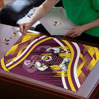 Sea Eagles Rugby Mascot Puzzle Fierce Athlete Graphic in Sports Style