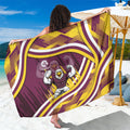 Sea Eagles Rugby Mascot Sarong Fierce Athlete Graphic in Sports Style