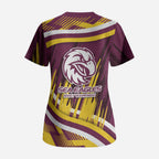 Sea Eagles Rugby Mascot Scrub Top Fierce Athlete Graphic in Sports Style