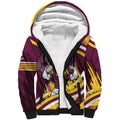 Sea Eagles Rugby Mascot Sherpa Hoodie Fierce Athlete Graphic in Sports Style