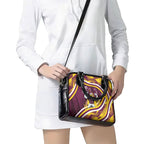Sea Eagles Rugby Mascot Shoulder Handbag Fierce Athlete Graphic in Sports Style