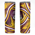 Sea Eagles Rugby Mascot Skinny Tumbler Fierce Athlete Graphic in Sports Style
