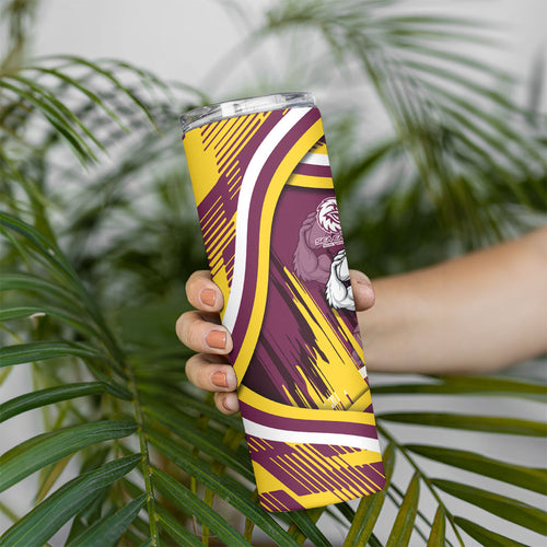 Sea Eagles Rugby Mascot Skinny Tumbler Fierce Athlete Graphic in Sports Style