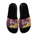 Sea Eagles Rugby Mascot Slide Sandals Fierce Athlete Graphic in Sports Style