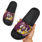 Sea Eagles Rugby Mascot Slide Sandals Fierce Athlete Graphic in Sports Style