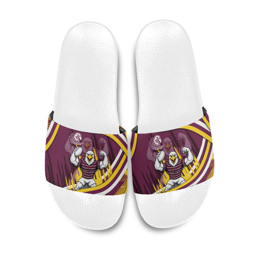 Sea Eagles Rugby Mascot Slide Sandals Fierce Athlete Graphic in Sports Style