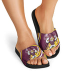 Sea Eagles Rugby Mascot Slide Sandals Fierce Athlete Graphic in Sports Style