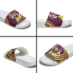 Sea Eagles Rugby Mascot Slide Sandals Fierce Athlete Graphic in Sports Style