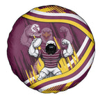 Sea Eagles Rugby Mascot Spare Tire Cover Fierce Athlete Graphic in Sports Style