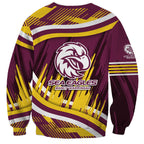 Sea Eagles Rugby Mascot Sweatshirt Fierce Athlete Graphic in Sports Style