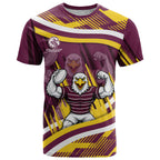Sea Eagles Rugby Mascot T Shirt Fierce Athlete Graphic in Sports Style