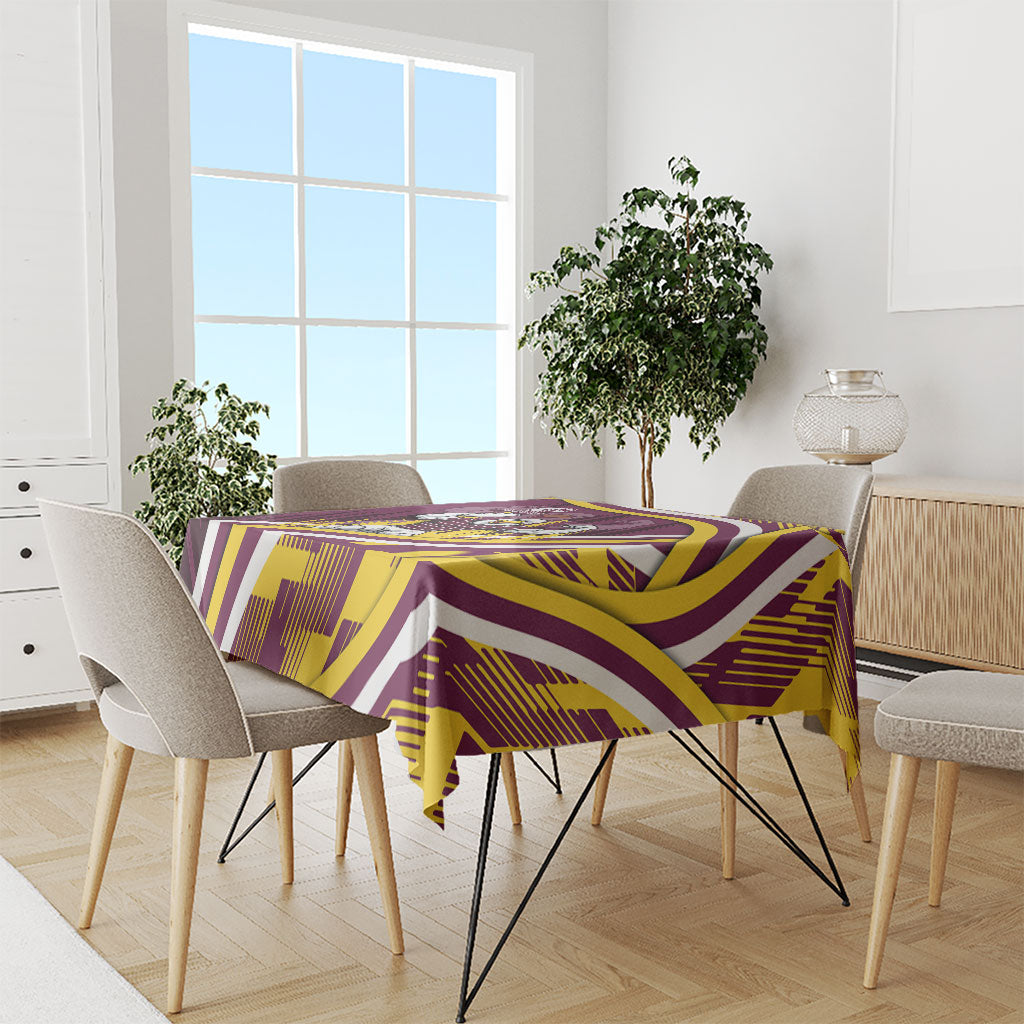 Sea Eagles Rugby Mascot Tablecloth Fierce Athlete Graphic in Sports Style