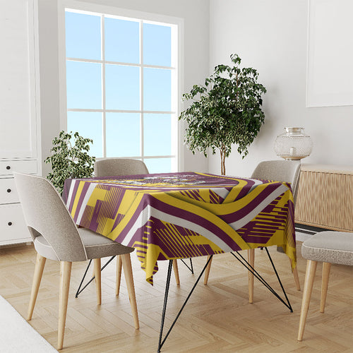 Sea Eagles Rugby Mascot Tablecloth Fierce Athlete Graphic in Sports Style