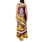 Sea Eagles Rugby Mascot Tank Maxi Dress Fierce Athlete Graphic in Sports Style