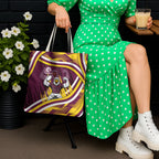 Sea Eagles Rugby Mascot Tote Bag Fierce Athlete Graphic in Sports Style