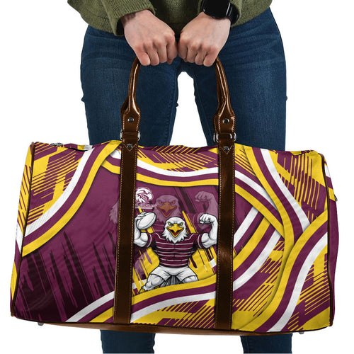 Sea Eagles Rugby Mascot Travel Bag Fierce Athlete Graphic in Sports Style