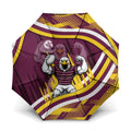 Sea Eagles Rugby Mascot Umbrella Fierce Athlete Graphic in Sports Style