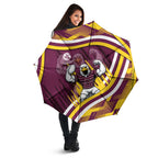 Sea Eagles Rugby Mascot Umbrella Fierce Athlete Graphic in Sports Style