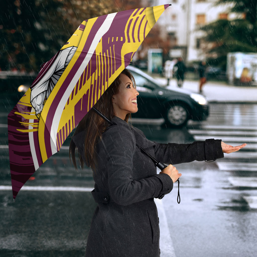 Sea Eagles Rugby Mascot Umbrella Fierce Athlete Graphic in Sports Style