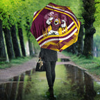 Sea Eagles Rugby Mascot Umbrella Fierce Athlete Graphic in Sports Style