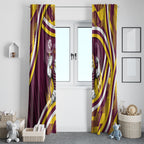 Sea Eagles Rugby Mascot Window Curtain Fierce Athlete Graphic in Sports Style