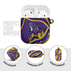 Melbourne Storm Rugby Mascot AirPods Case Fierce Athlete Graphic in Sports Style