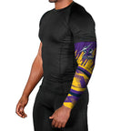 Melbourne Storm Rugby Mascot Arm Sleeves Fierce Athlete Graphic in Sports Style