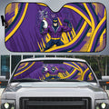 Melbourne Storm Rugby Mascot Auto Sun Shade Fierce Athlete Graphic in Sports Style