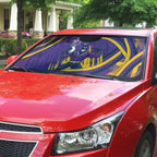 Melbourne Storm Rugby Mascot Auto Sun Shade Fierce Athlete Graphic in Sports Style