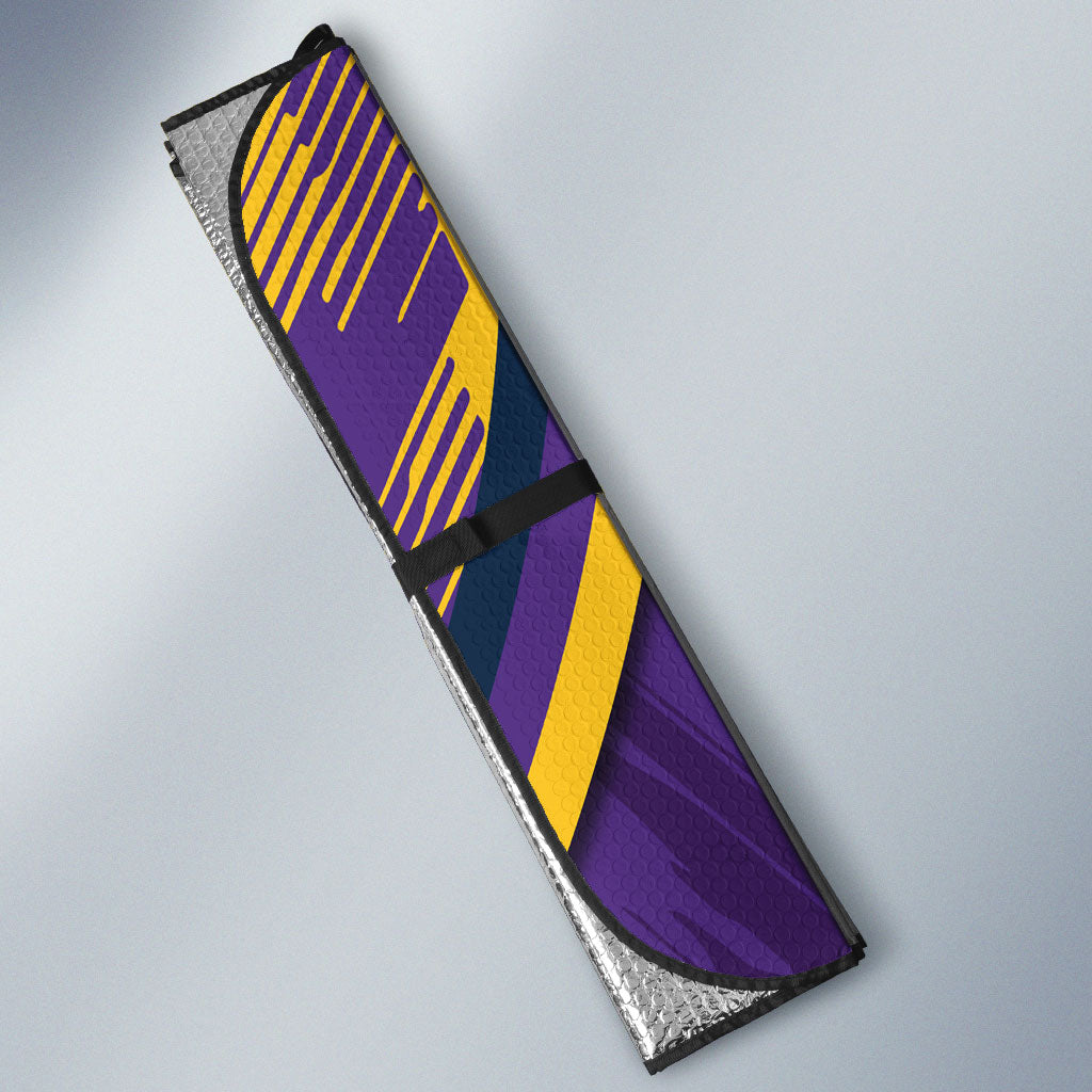 Melbourne Storm Rugby Mascot Auto Sun Shade Fierce Athlete Graphic in Sports Style