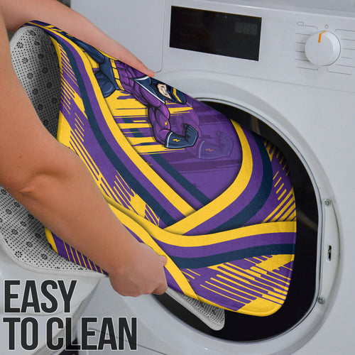 Melbourne Storm Rugby Mascot Bathroom Set Fierce Athlete Graphic in Sports Style