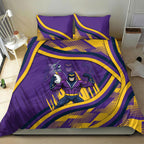 Melbourne Storm Rugby Mascot Bedding Set Fierce Athlete Graphic in Sports Style
