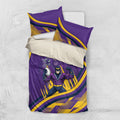 Melbourne Storm Rugby Mascot Bedding Set Fierce Athlete Graphic in Sports Style