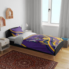 Melbourne Storm Rugby Mascot Bedding Set Fierce Athlete Graphic in Sports Style