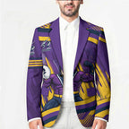 Melbourne Storm Rugby Mascot Blazer Fierce Athlete Graphic in Sports Style