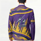 Melbourne Storm Rugby Mascot Blazer Fierce Athlete Graphic in Sports Style