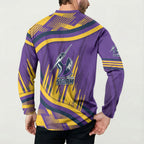 Melbourne Storm Rugby Mascot Button Sweatshirt Fierce Athlete Graphic in Sports Style