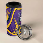 Melbourne Storm Rugby Mascot 4 in 1 Can Cooler Tumbler Fierce Athlete Graphic in Sports Style