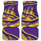 Melbourne Storm Rugby Mascot Car Mats Fierce Athlete Graphic in Sports Style